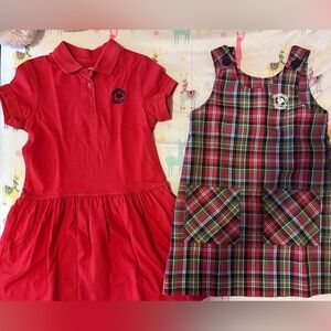 Lot of 5 Primrose uniforms - polos and dresses